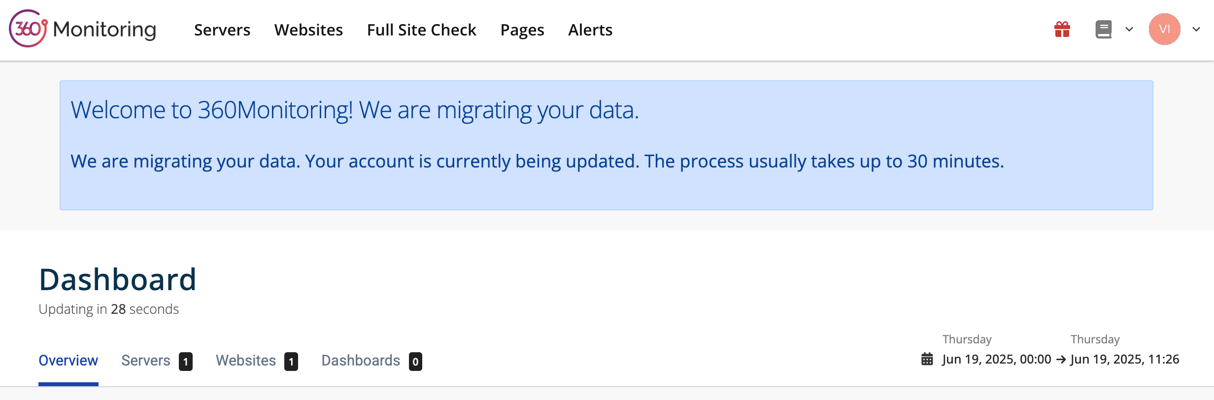 Migration process